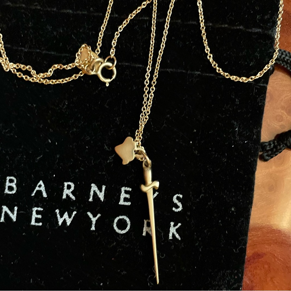 Me & Ro necklace with Sword and Heart.